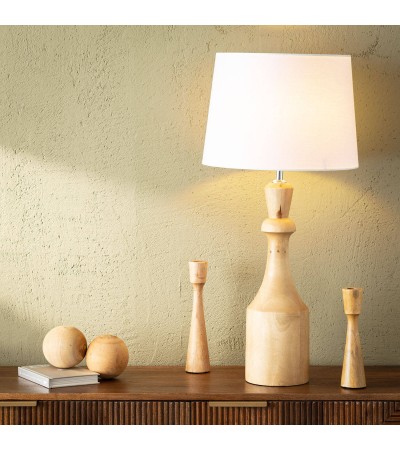 Lampe à Poser en bois Marala ILUZZIA - 100452 - vue 6