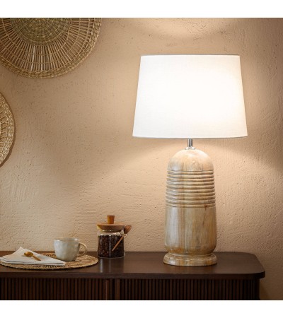 Lampe à Poser en bois Warsha ILUZZIA - 100455 - vue 6