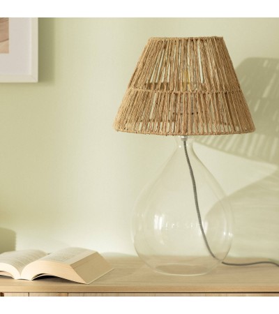Lampe à Poser Jute et Verre Aurora - 93578 - vue 5