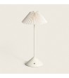 Lampe à Poser LED Portable Métal et Lin avec Batterie USB Rechargeable Denwa - 115961 - vue 1