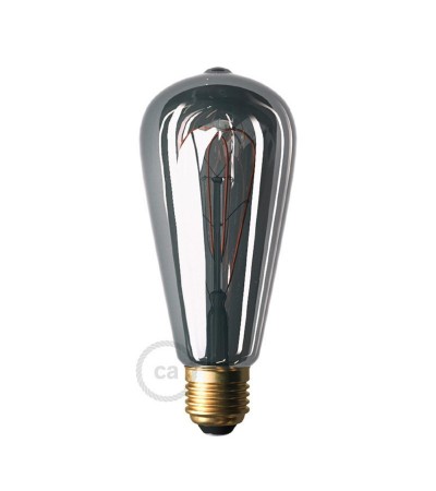 Ampoule LED Filament E27 5W 150 lm ST64 Dimmable Smoky Creative-Cables DL700181