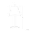 Lampe à Poser LED Extérieure Solaire Métal Larso - 6189 - vue 6