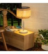 Lampe à Poser LED Extérieure Solaire en Rotin Nygala - 77491 - vue 1
