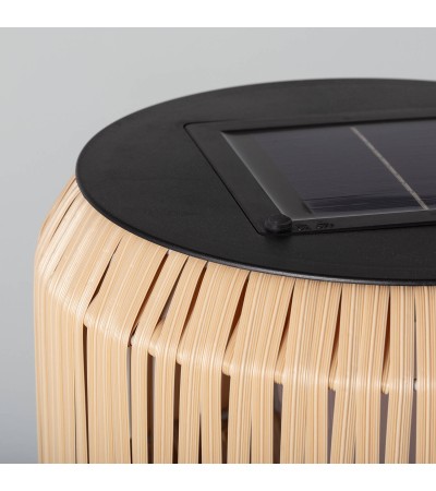 Lampe à Poser LED Extérieure Solaire en Rotin Nygala - 77491 - vue 8