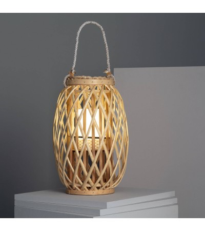 Lampe à Poser LED Portable Rotin Big Alejandría - 91237 - vue 6