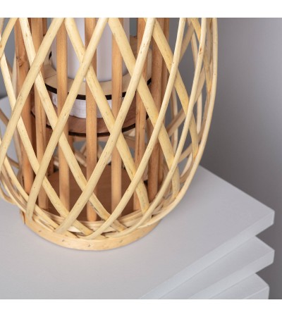 Lampe à Poser LED Portable Rotin Big Alejandría - 91237 - vue 8