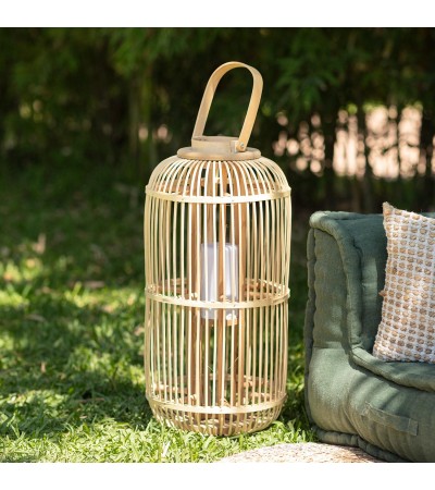 Lampe à Poser LED Portable Rotin Jávea