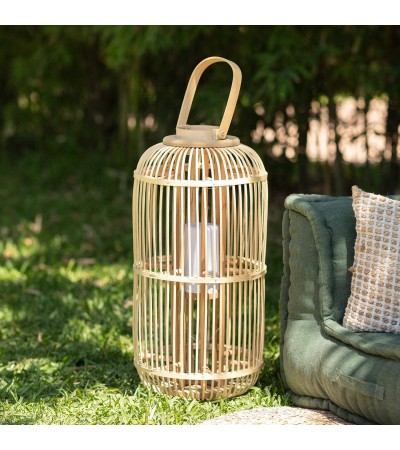 Lampe à Poser LED Portable Rotin Jávea - 91131 - vue 3