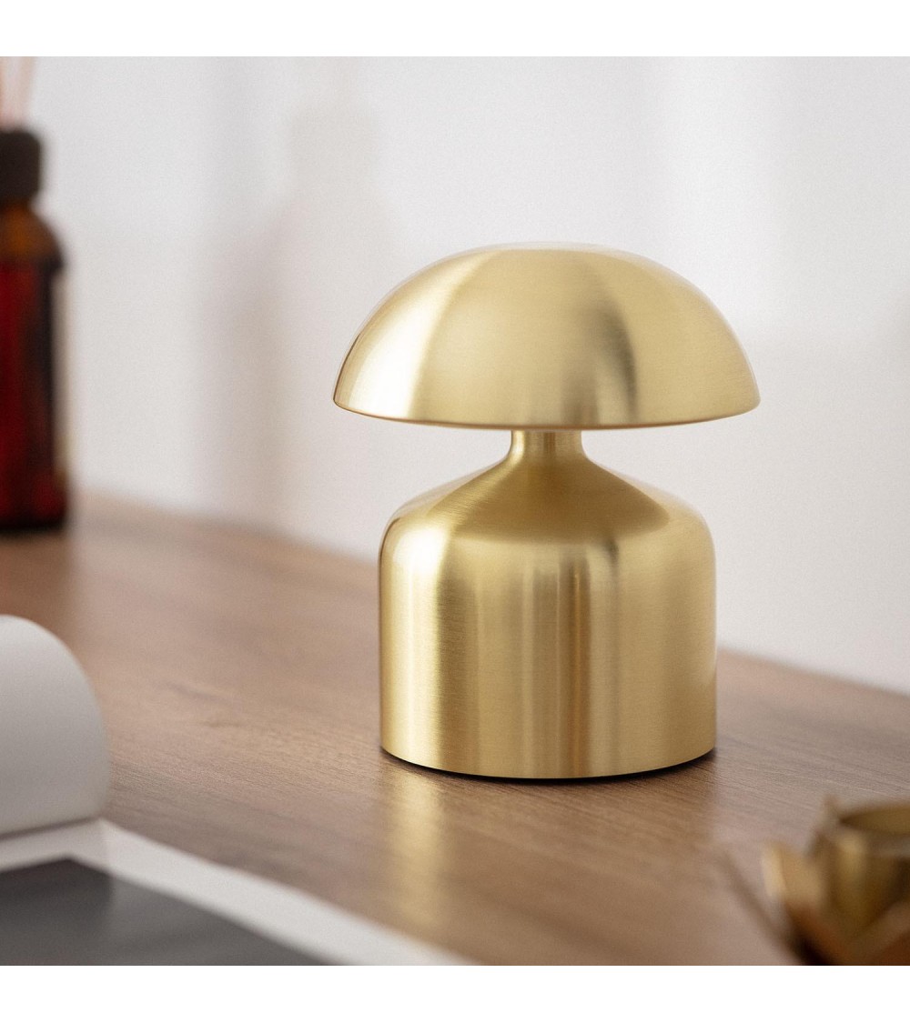 Lampe à Poser LED Portable avec Batterie USB Rechargeable Métal Ibbie - 102438 - vue 1