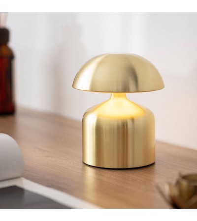 Lampe à Poser LED Portable avec Batterie USB Rechargeable Métal Ibbie - 102438 - vue 5