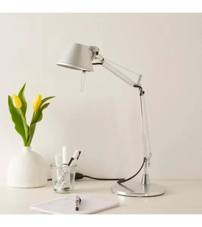 Lampe à Poser LED Tolomeo Midi Grise ARTEMIDE - 89788 - vue 2