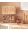 Lampe à Poser Métal et Raphia Cartago - 94801 - vue 4