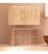 Lampe à Poser Métal et Raphia Cartago - 94801 - vue 6