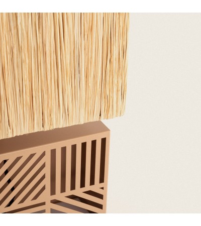 Lampe à Poser Métal et Raphia Cartago - 94801 - vue 7