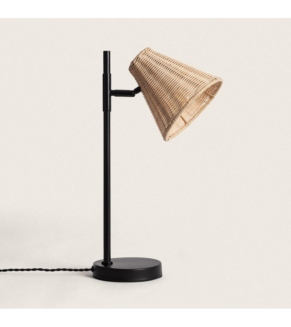 Lampe à Poser Métal et Rotin Cesto - 100475 - vue 1