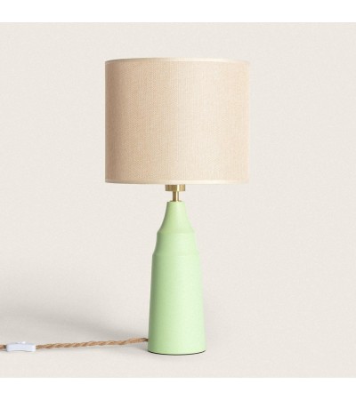 Lampe à  poser Métal et Textile Muka