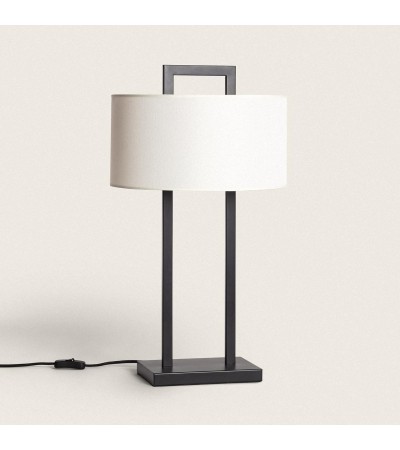 Lampe à  Poser Métal et Tissu Tianna