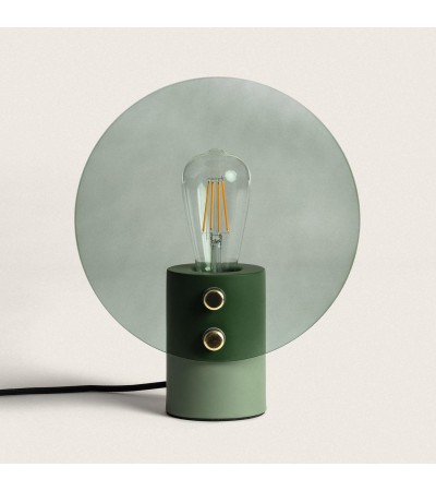 Lampe à Poser Métal et Verre Katia