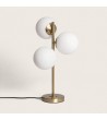 Lampe à Poser Métal et Verre Moonlight Brass 3 Spots - 105261 - vue 3