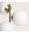 Lampe à Poser Métal et Verre Moonlight Brass 3 Spots - 105261 - vue 4