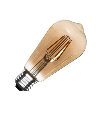 Ampoule LED Filament E27 6W 495 lm ST58 Dimmable Smoke