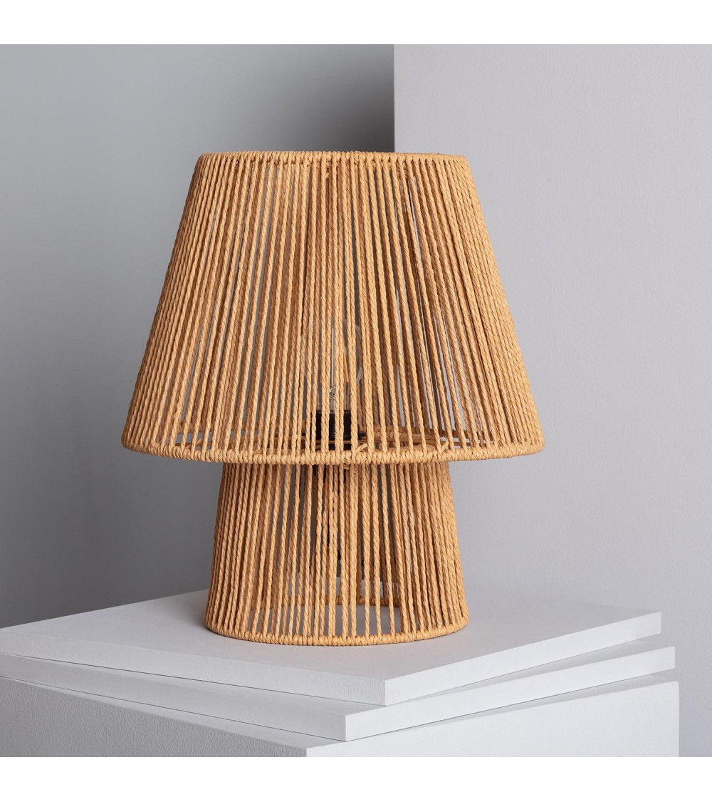 Lampe à Poser Papier Tressé Kalla Gardenia - 90797 - vue 1