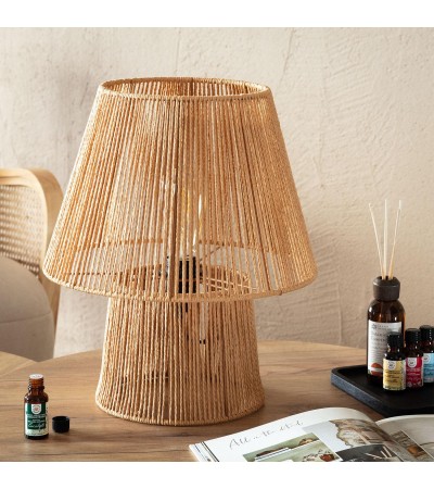 Lampe à Poser Papier Tressé Kalla Gardenia - 90797 - vue 2