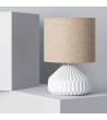 Lampe à Poser Porcelaine et Tissu Monduver - 64211 - vue 3