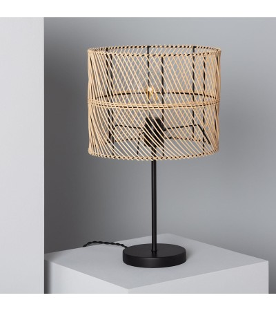 Lampe à Poser Rotin Carrere