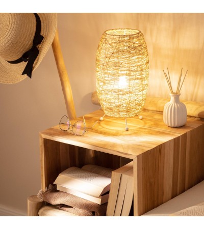 Lampe à Poser Rotin Yumurta - 64115 - vue 2