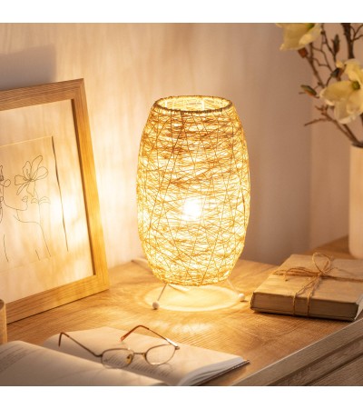 Lampe à Poser Rotin Yumurta - 64115 - vue 7