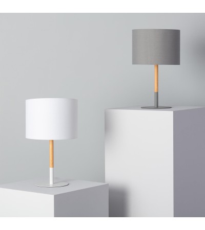 Lampe à Poser Métal et Bois Silinda WiFi avec Variateur
