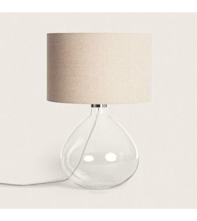 Lampe à Poser Tissu et Verre Marseille