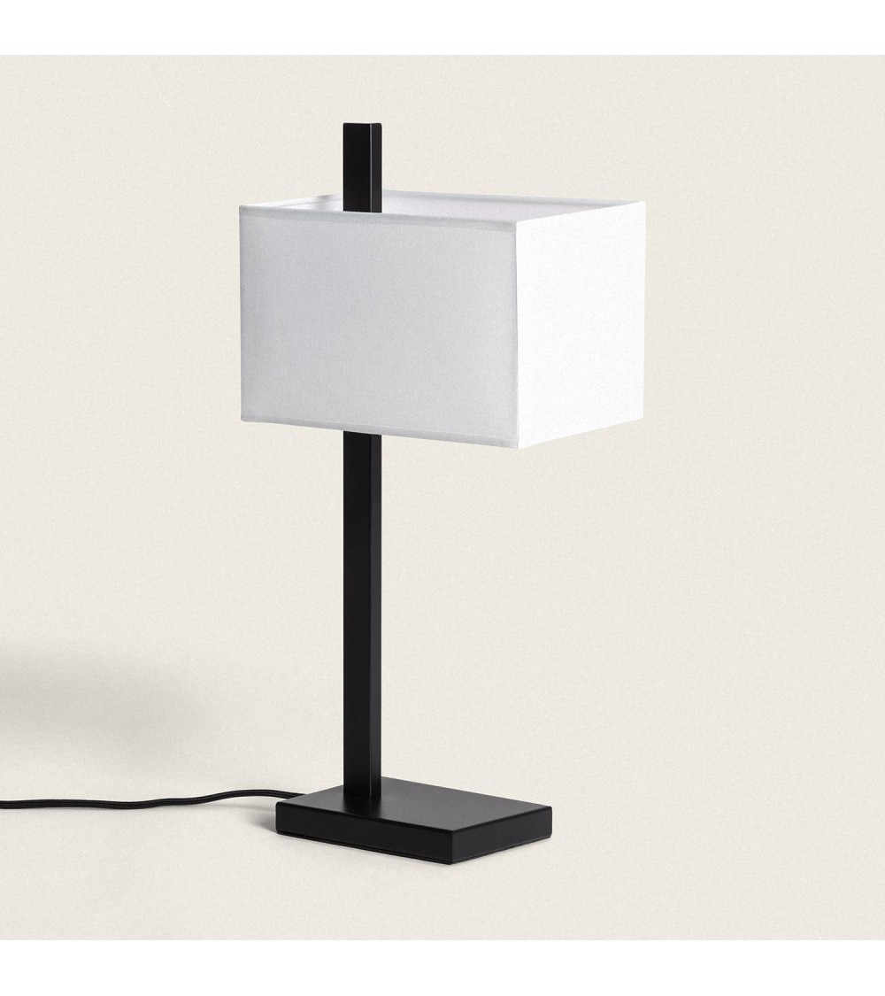 Lampe à Poser Métal et Tissu Malena - 114314 - vue 1