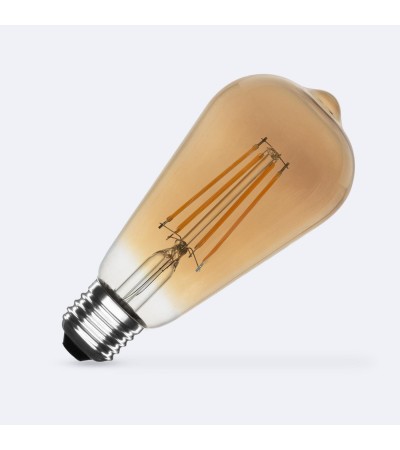 Ampoule LED Filament E27 6W 600 lm ST64 Gold