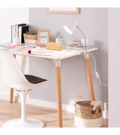 Lampe de Bureau Flex Métal Benzal avec Pince