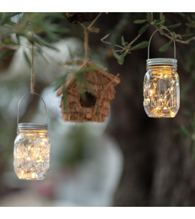 Lampe LED Extérieure Bocal Solaire