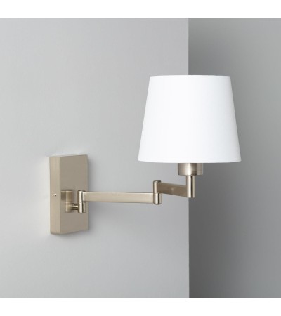 Lampe Murale Articulée Aluminium et Tissu Ugani