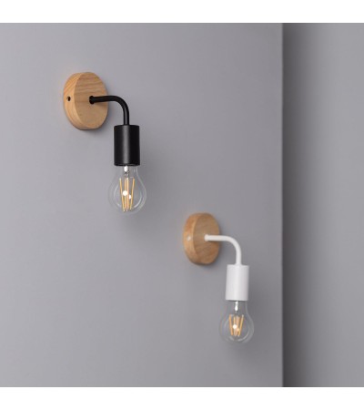 Lampe Murale Bois et Métal Jedali