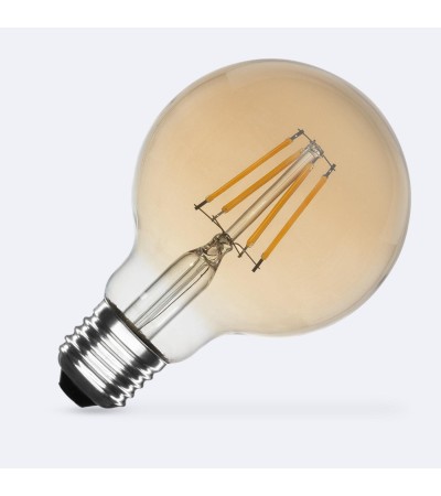 Ampoule LED Filament E27 6W 540 lm G80 Gold