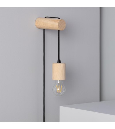 Lampe Murale Bois Torse
