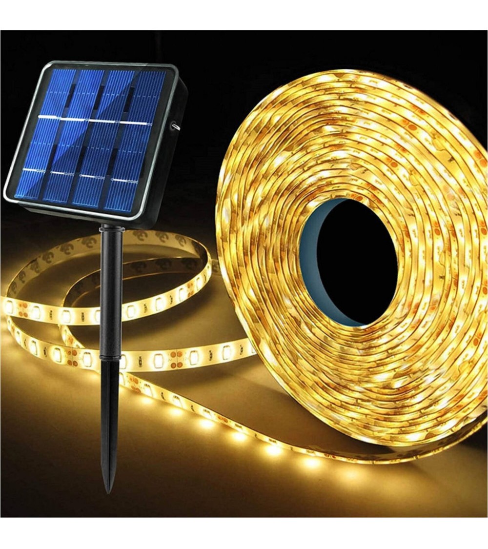 Ruban LED Extérieur Solaire 3.7V DC 30LED/m 5m IP65 Largeur 8mm coupe tous les 3cms - 95245 - vue 3