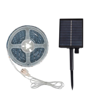 Ruban LED Extérieur Solaire 3.7V DC 30LED/m 5m IP65 Largeur 8mm coupe tous les 3cms - 95245 - vue 4