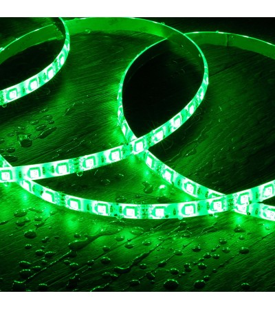 Ruban LED 12V RGB SMD 60 LED/m 5m 9W/m Largeur 10mm Coupe 5cm IP65 - 107595 - vue 10