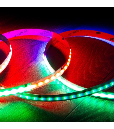 Ruban LED Digital SPI 24V RGBIC COB 360 LED/m 5m Largeur 10mm Coupe 5 cm IP20 - 108018 - vue 7