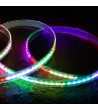 Ruban LED RGBIC Digital SPI 24V DC COB Silicone FLEX 360 LED/m 5m IP65 Largeur 12mm Coupe tous les 5 cm - 108030 - vue 7