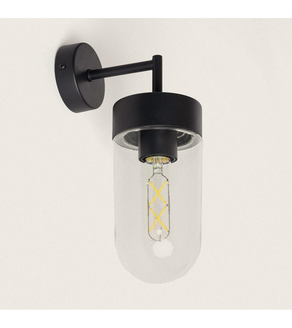 Lampe Murale Extérieure Métal et Verre Gerber - 102573 - vue 1