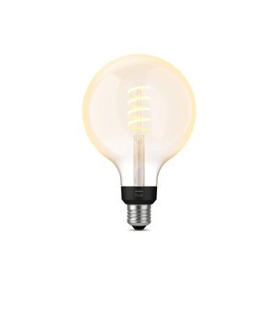 Ampoule LED Filament E27 7W 550 lm G125 Hue White Ambiance - 85905 - vue 1