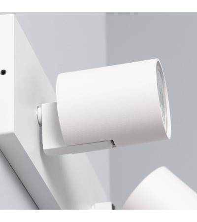 Spot à Douille Double en Saillie Orientable Aluminium Gylu à Ampoule GU10 - 78196 - vue 6