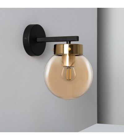 Lampe Murale Métal et Verre Cawu